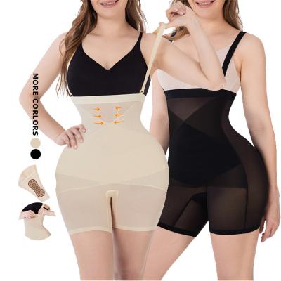 China Hexin Antibacterial Slimming Tummy Custom Plus Size Body Shaper Women Waist Fitness Shapewear Top for sale