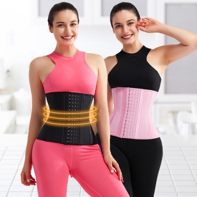 China WAISTDEAR 20 Hooks Private Label Latex Waist Trimmer Belt Adjustable Steel Boned Trainer Breathable Waist Trimmer Belt Dropshipping 4 for sale