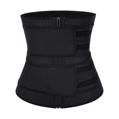 China WAISTDEAR Breathable Latex Waist Tranier Girdles Custom Logo Punching Body Shapers Women Corset Shapewear Vest Trimmer With Zipper for sale