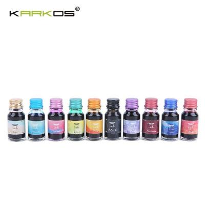 China Excellent Quality Ink Fountain Pen 10 Color Non Bottled Ink Writing Student Quality for sale