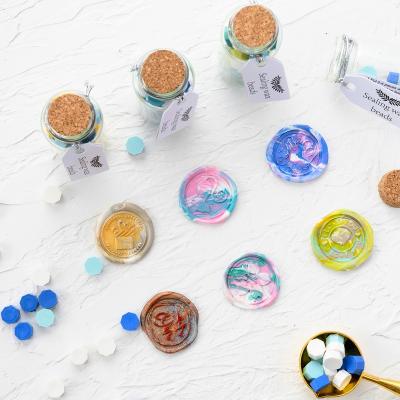 China Retro Decoration Octagon Sealing Wax Beads Wax Sealing Stamp Beads for Wedding Vintage Craft Decor DIY Card Making Tools for sale