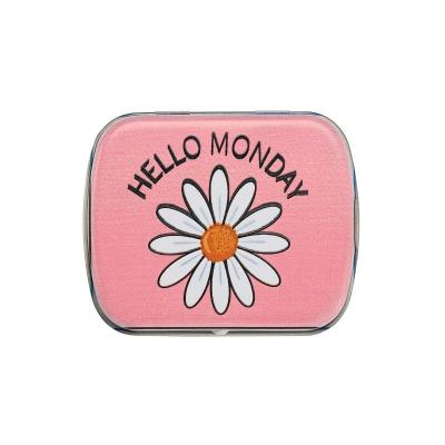 China Wholesale Metal Tin Box Small Rectangle Case Mini Metal Container With Hinged Lid for Pen Nibs Customized Logo Print for sale