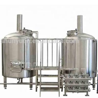 China Hotels Beer Brewing System 500l 1000 Liter Beer Brewing Equipment for sale