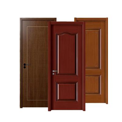 China Sound Insulation Factory wholesale High quality Classic Waterproof Noise prevention Formaldehyde-free teak bathroom interior Composite wood doors for sale