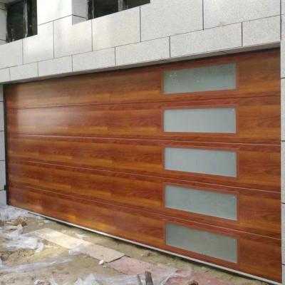 China Sound Insulation Hot sale Modern Design high standard Low maintenance good Sealing with windows Professional electric tempered glass garage door for sale