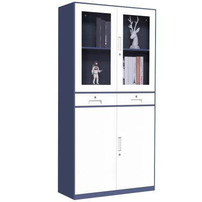 China Adjustable (height) Good Quality Customization Filing Steel Cabinet Office Furniture Metal Commercial Furniture Foldable Mobile Shelving Cabinet for sale