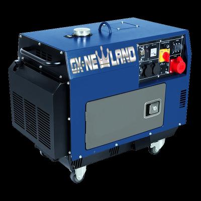 China Hot Selling Newland Diesel Engine 192F 7KW Silent Air Cooled Diesel Generator DG8500SE-A for sale