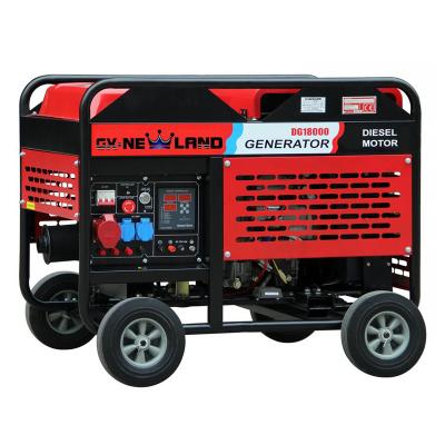 China NEWLAND 15000 watt portable emergency standby generator for Japan 30L for sale