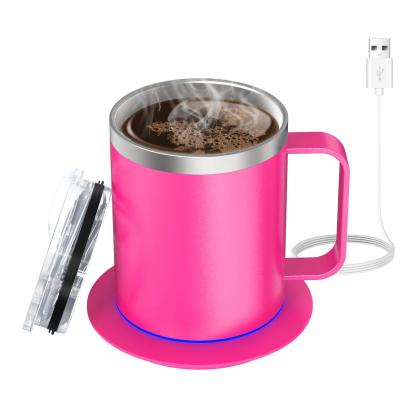 China Electric Smart Coffee Mug Warmer With Thermostat USB Heated for sale