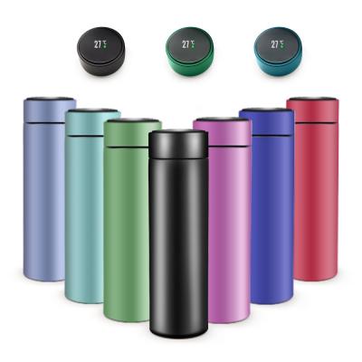 China Temperature Display Thermos Digital Smart Water Bottle 500ML for sale