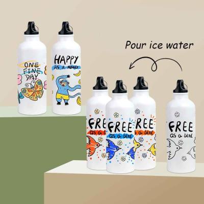 Chine 500 ml bouteilles d'eau en aluminium avec logo pour enfants à vendre