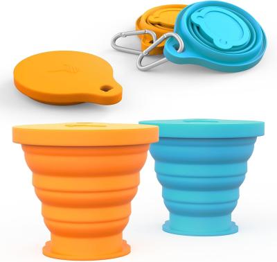 Chine 180 ml 200 ml 270 ml 320 ml Coupe de camping pliable en silicone Logo personnalisé à vendre