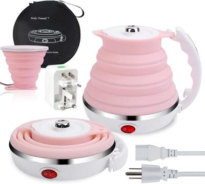 China Calderón eléctrico portátil Calderón de agua plegable para cafetera de café y té 600 ml en venta