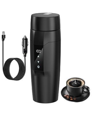 China Portable Car Heating Cup, 350 Ml Travel Electric Kettle, 304 Stainless Steel Liner Car Heated Mug, 40~100℃ Adjustable for sale