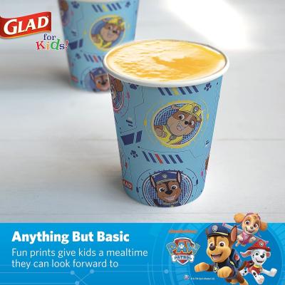 Cina Contente per i bambini Paw Patrol Coppe di carta usa e getta Coppe di carta usa e getta con Paw Patrol Design per bambini Heavy Duty Paper usa e getta C in vendita