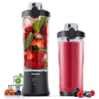 China 270 Watt for Shakes and Smoothies Waterproof Blender USB Rechargeable with 20 oz BPA Free Blender Cups with Travel Lid. for sale