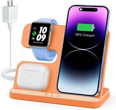 China 3 in 1 Ladestation für iPhone, drahtloses Ladegerät für iPhone 15 14 13 12 11 X Pro Max & Apple Watch - Wireless Charg zu verkaufen