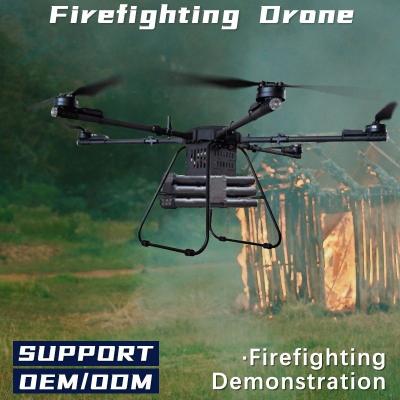 China 30kg Payload Customzied Long Range Fire Fighter Uav Remote Control Firefighting Fire Control Drone Can Carry Fire for sale