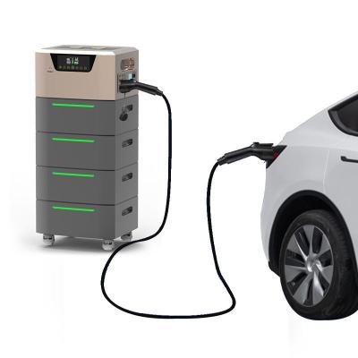 China Emergency Road Rescue Home Ev Charging Station Ev Car Power Bank 20Kw Ac Portable Mobile Ev Charger With Battery Storage for sale