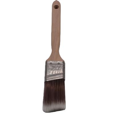 China Paint 1.5 Inch Polyester Angle Brush Tool With Wooden Handel for sale