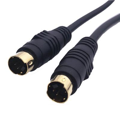 China Industrial 4 Pin Around Head Connection MD4 Video Cable Set Top Box Universal Male Straight Computer To TV Projection Connection Line for sale