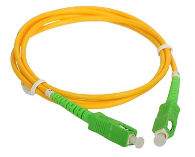 China LSZH Simplex SC APC 0.9mm LSZH PVC Singlemode Fiber Optic Pigtail for sale