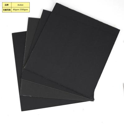 China Recyclable Black Cardboard Custom Wrapping Smooth Surface Packaging Box Cardboard for sale