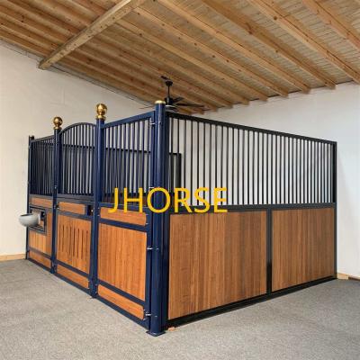 China Horse Farm Customized Economical Luxury Hot Dip Heavy Duty Horse Stable Front Box Stable for sale