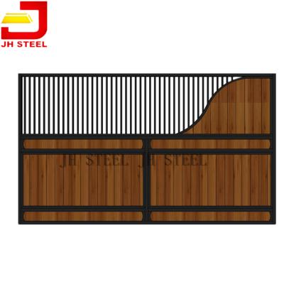 China Barn Simple Horse Stable Horse Stall Side Walls Thicker Tubes Infilled Bamboo Husbandry Equipment for sale