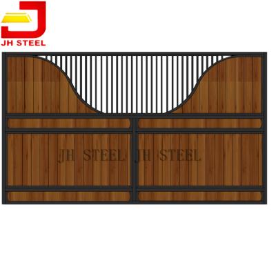 China Horse Protection Luxurious Stables Royal Horse Stall Partitions with Feeders for sale