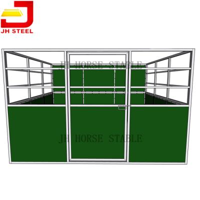 China Outdoor Cheap Portable Horse Stable Stalls Boxes Fronts Doors Customized Size for sale