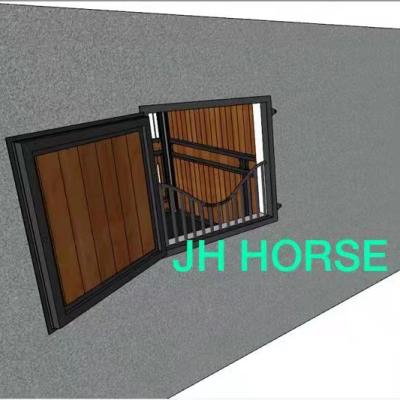 China China Factory Durable Yoke Or Bamboo Wood Infill Heavy Duty Customized Horse Barn Stall Window for sale