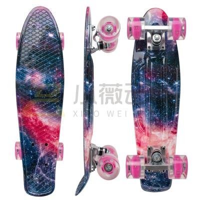 China Adult Colorful Professional Plastic Cruiser Skateboard Decks Custom Fish Boards Skateboard for sale