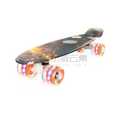 China Custom Pattern Kids Adults Street Skateboard Deck Skateboard Adult Cruiser Rolls Fish Skateboard for sale