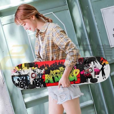 China Adult Wholesale Quality 4 Wheels Pro Long Board Prices Skate Board Maple Deck High Speed ​​Skateboard for sale