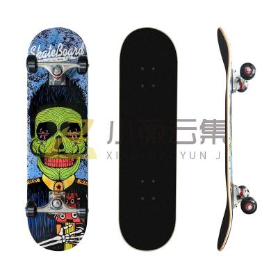 China Wooden Skateboard Deck Double Rocker Deck Wholesale Adult Skateboard For Kids Patinetas Board Skate for sale