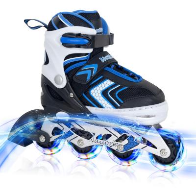 China Professional Swirl Roller Skate Price 2022 Roller Skates Plastic Snap Wheel Inline Pulley Skates Quad Shoes For Sale for sale