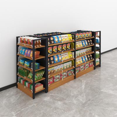 China Customization Modern Double Sided Multi Layers Double Sided Store Supermarket Gondola Shelving Shelf for sale