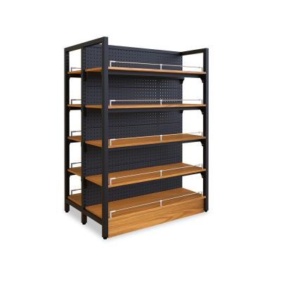 China Fashionable Double Sided 5Layer Metal Retail Store Supermarket Rack Shelving in China for sale