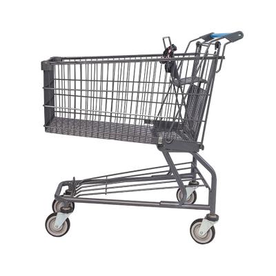 China Durable Wholesal140L Automatic Supermarket Shopping Trolley Trolley With Wheels for sale