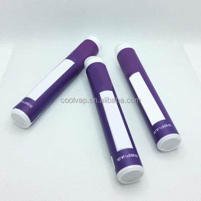 China Smell Proof Air Child Flower Resistant Tight Plastic Container Packaging Top Tube for sale