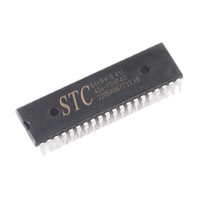 China Contact customer service stock original microcontrollers STC8H8K64U STC8H8K64U-45I-PDIP40 for sale