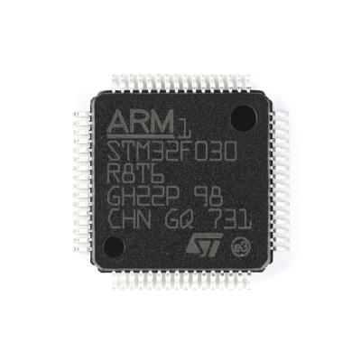 China Contact Customer Service Stock STM32F030 32Bit 48MHz 64KB Flash Microcontroller IC STM32F030R8T6 for sale