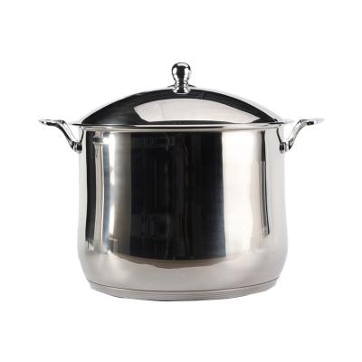 China Viable Stainless Steel Kitchen Cookware, Dutch Induction-Ready Stainless Steel Oven With Lid for sale