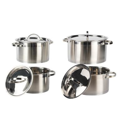 China CLASSIC Classic Stainless Steel Stock Pot with Lid for sale