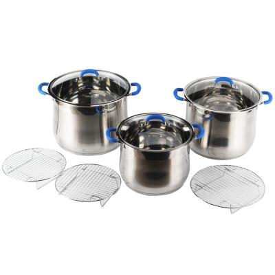 China CLASSIC Heavy Duty Food Grade Stainless Steel Induction - Stock Pot, Stew Pot, Soup Pot with Clear Lid for sale