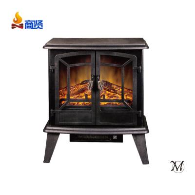 China 3D Retro Space Flame Freestanding Electric Fireplace Heater Electric Fireplace With Heater for sale