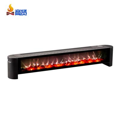 China Hotel 50 Inch Electric Fireplace Free Standing Electric Fireplace Heater Led Flame Display Baseboard Electronic Burning Heater for sale