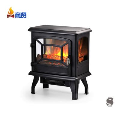 China 3D Modern Cheap Decorative Led Antique 3D Flame Flame Heater Thermostat Freestanding Stove Electric Fireplace With Heater for sale