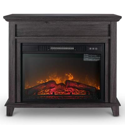 China Classic Living Room Furniture Wood TV Cabinet With Electric Fireplace 23 Inch for sale